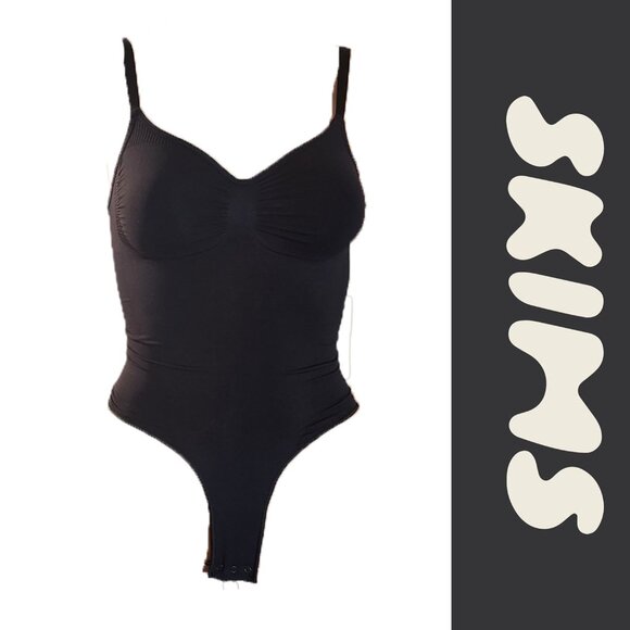 SKIMS Seamless Sculpt Brief Bodysuit Black Small - Picture 1 of 5